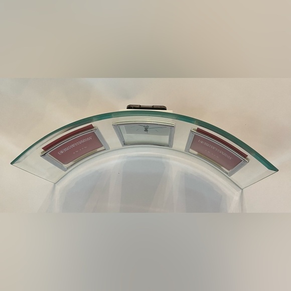 International silver company glass frame with clock - Picture 5 of 10